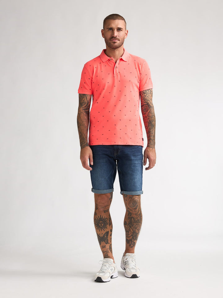 Petrol men M-2060-POL921 polo k/m heren neon oranje