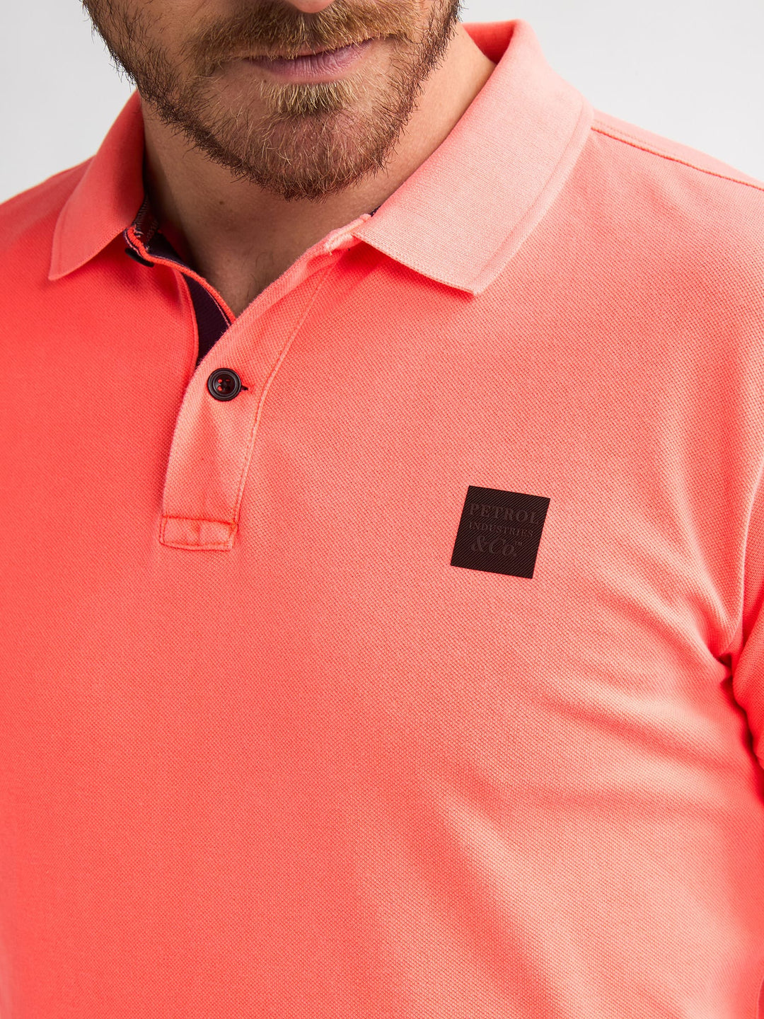 Petrol men M-2060-POL945 polo k/m steenrood – heren