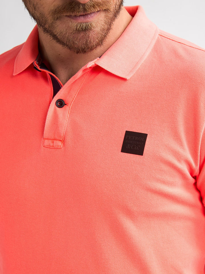 Petrol men M-2060-POL945 polo k/m steenrood – heren