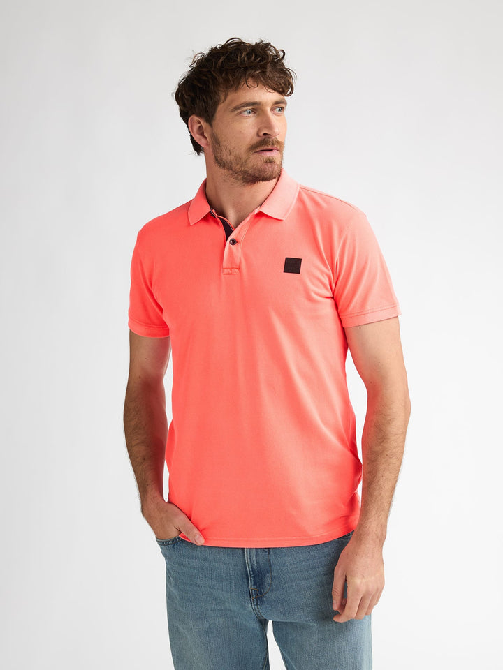 Petrol men M-2060-POL945 polo k/m steenrood – heren