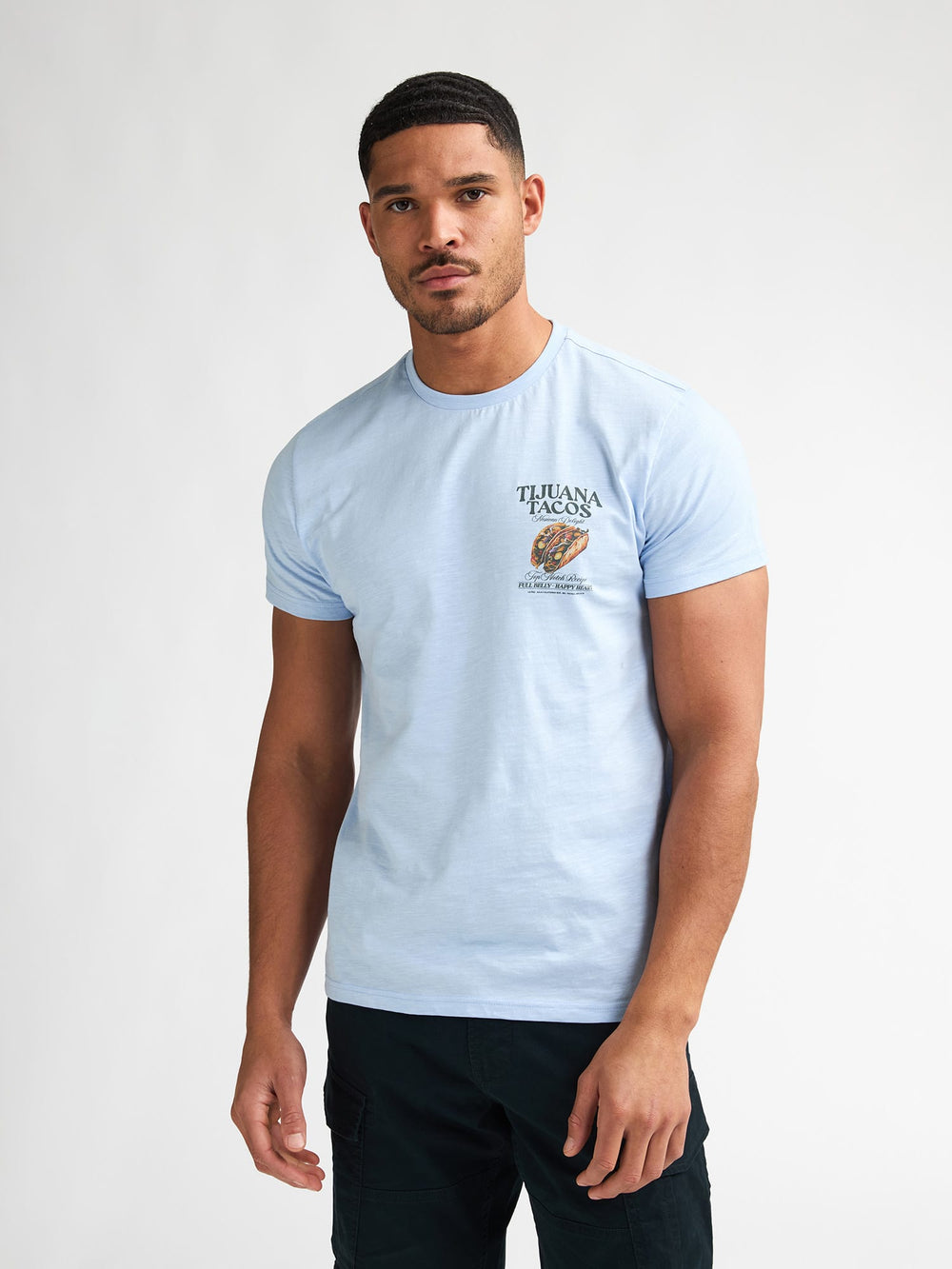 Petrol men M-2060-TSR647 t-shirt k/m lichtblauw – heren