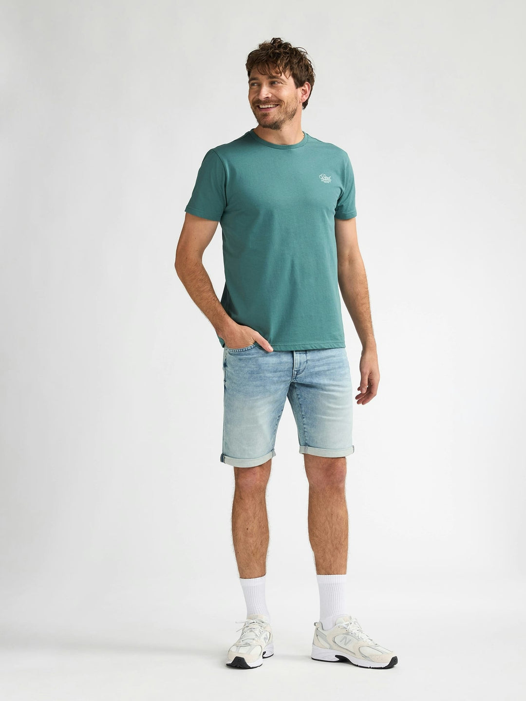 Petrol men denim shorts – heren - Blue Denim