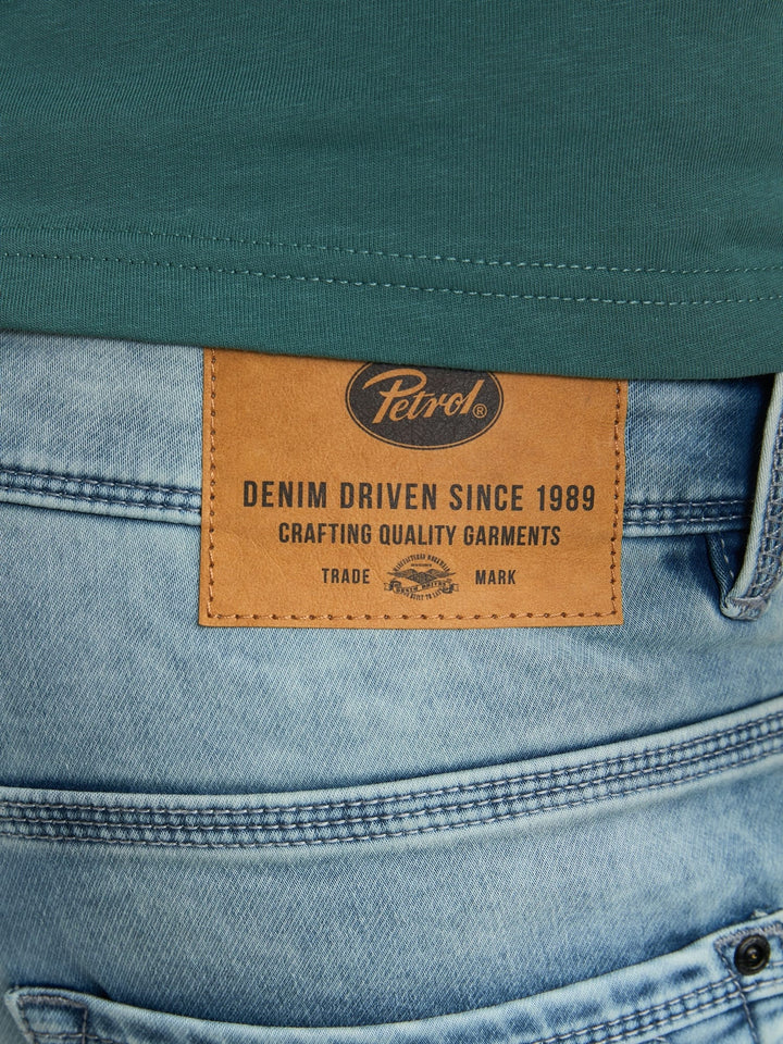 Petrol men denim shorts – heren - Blue Denim