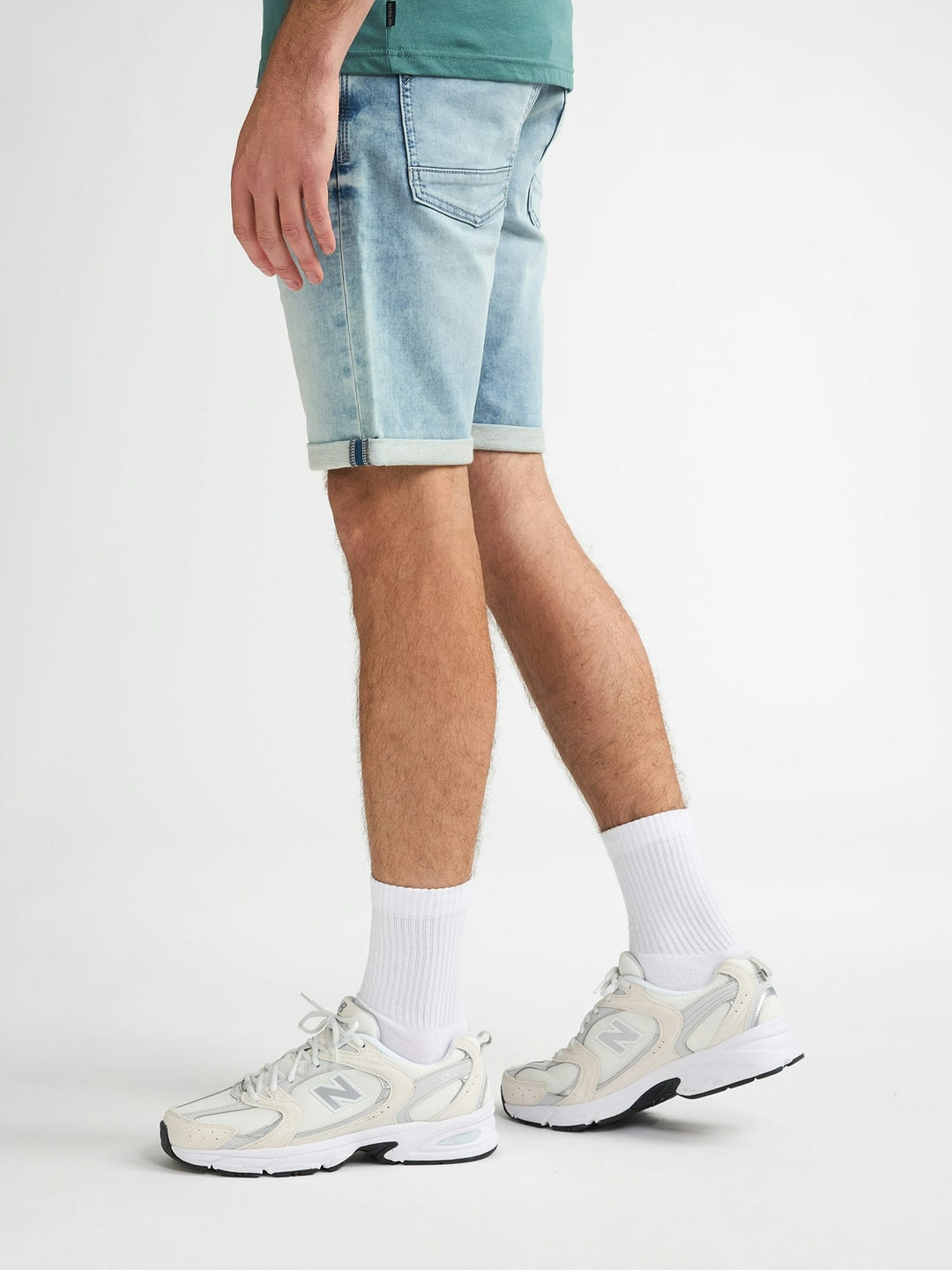 Petrol men denim shorts – heren - Blue Denim