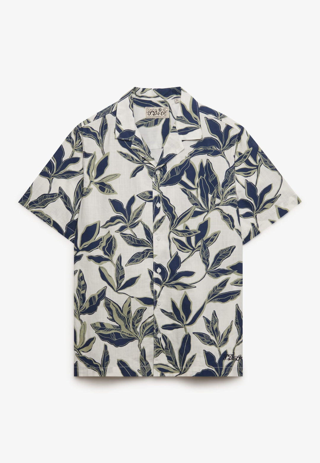 Superdry Cabana Poolside overhemd ecru dessin – heren