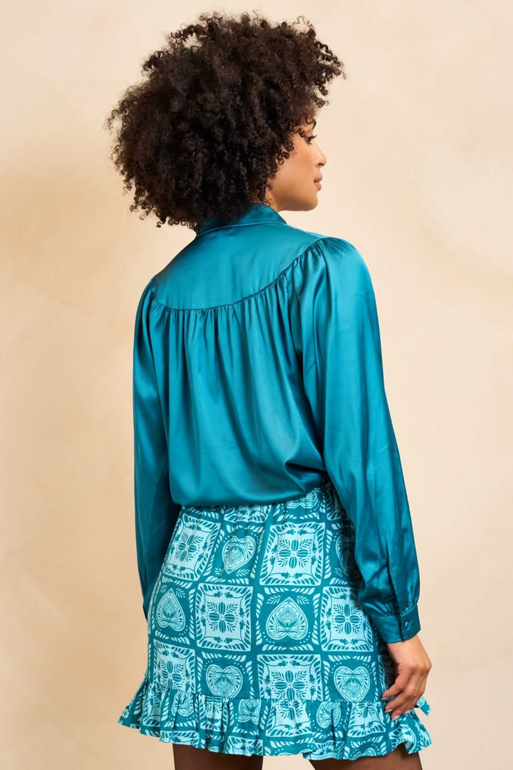 Lofty Manner Blouse Dalia esmerald – dames blouse