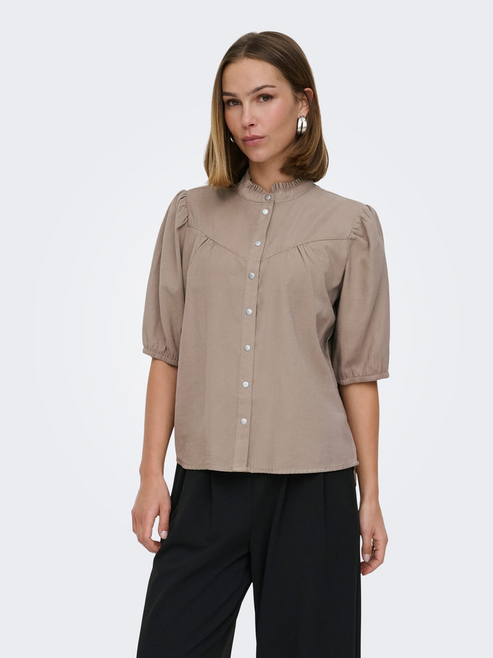 Only Aris blouse taupe – dames
