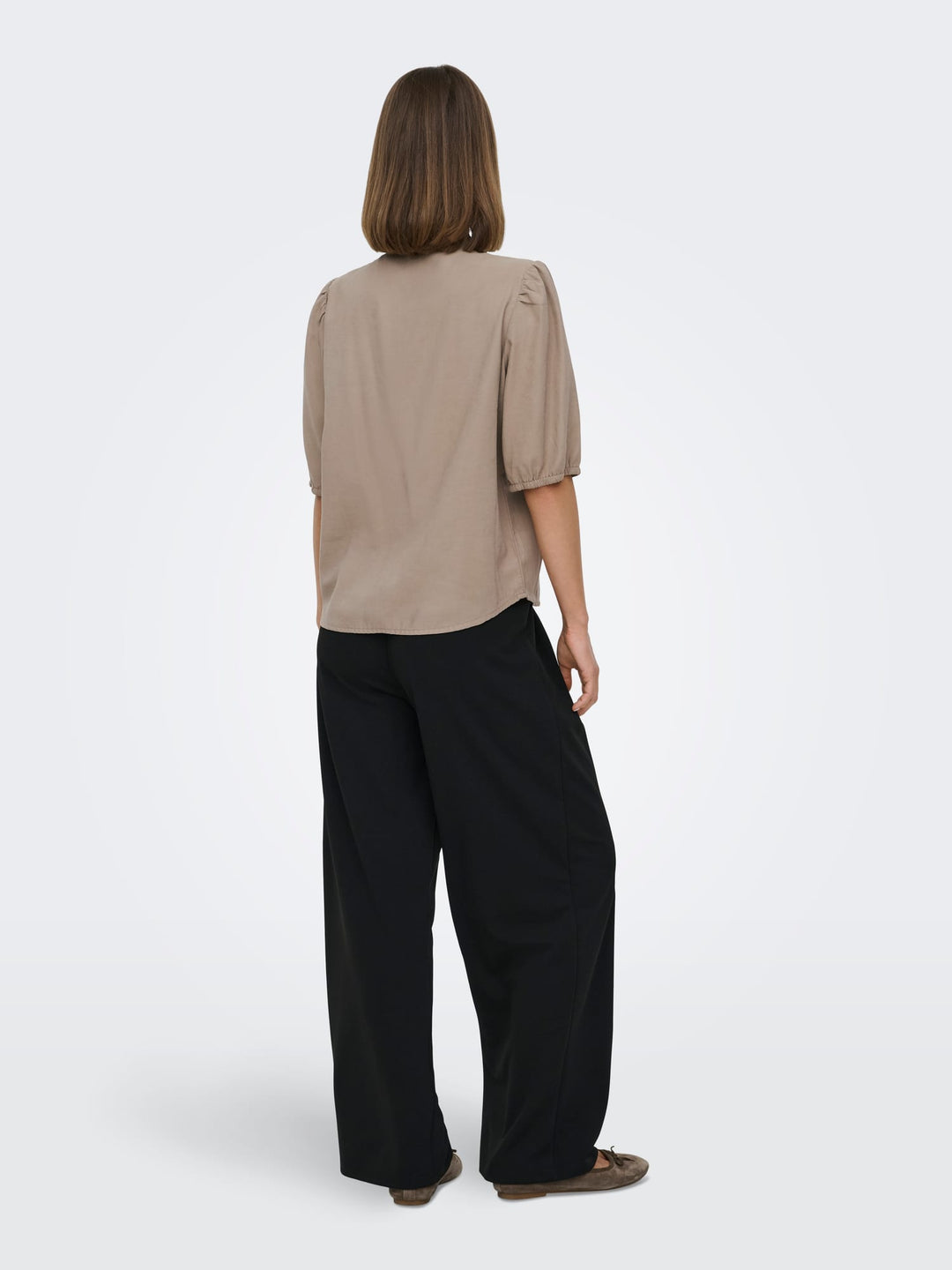 Only Aris blouse taupe – dames