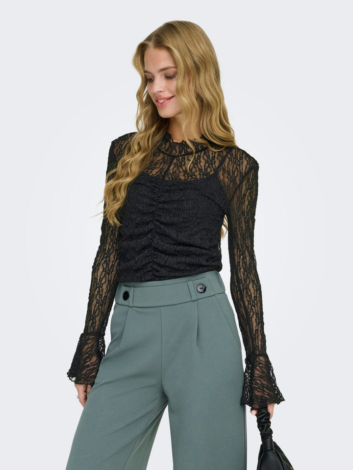 Jacqueline de Yong Lala top zwart – dames