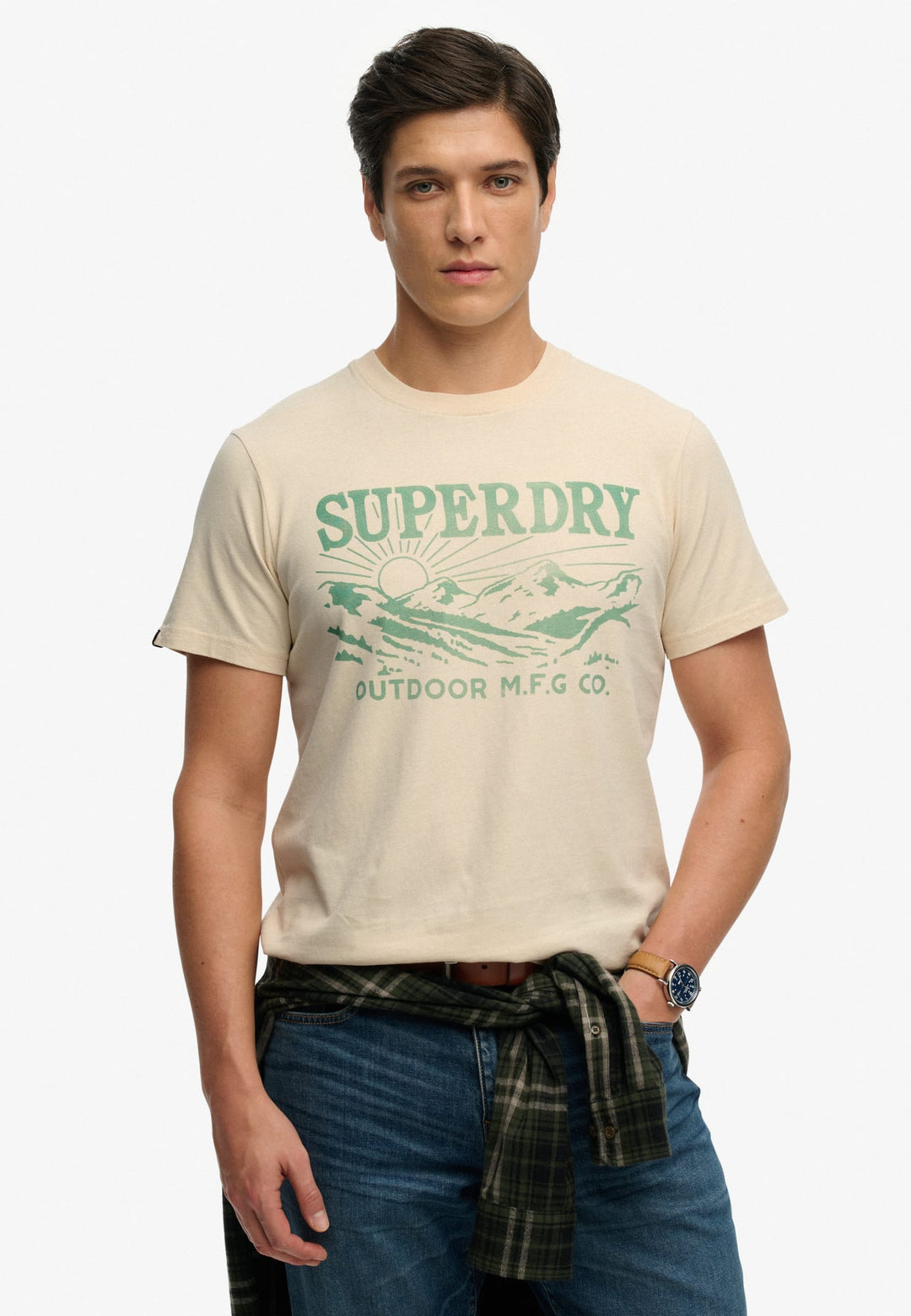 Superdry Retro Outdoor Relaxed T-shirt beige – heren