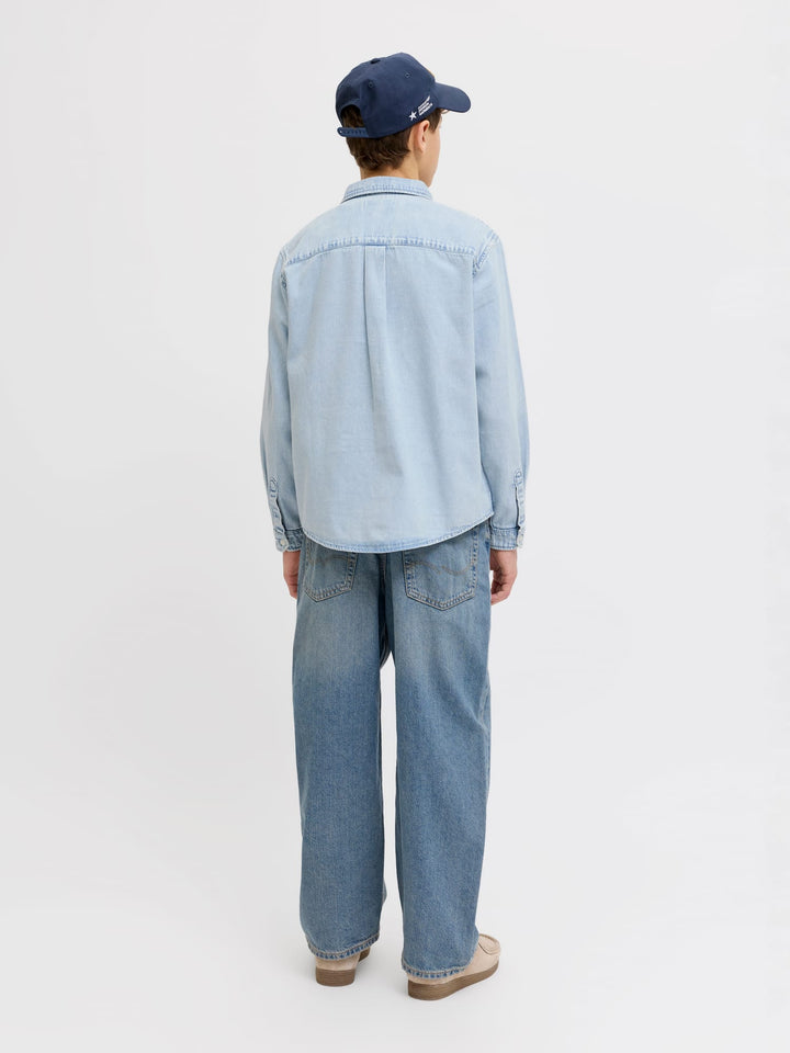 Jack & Jones Kids Norrebro denim overhemd – jongens - Blue Denim