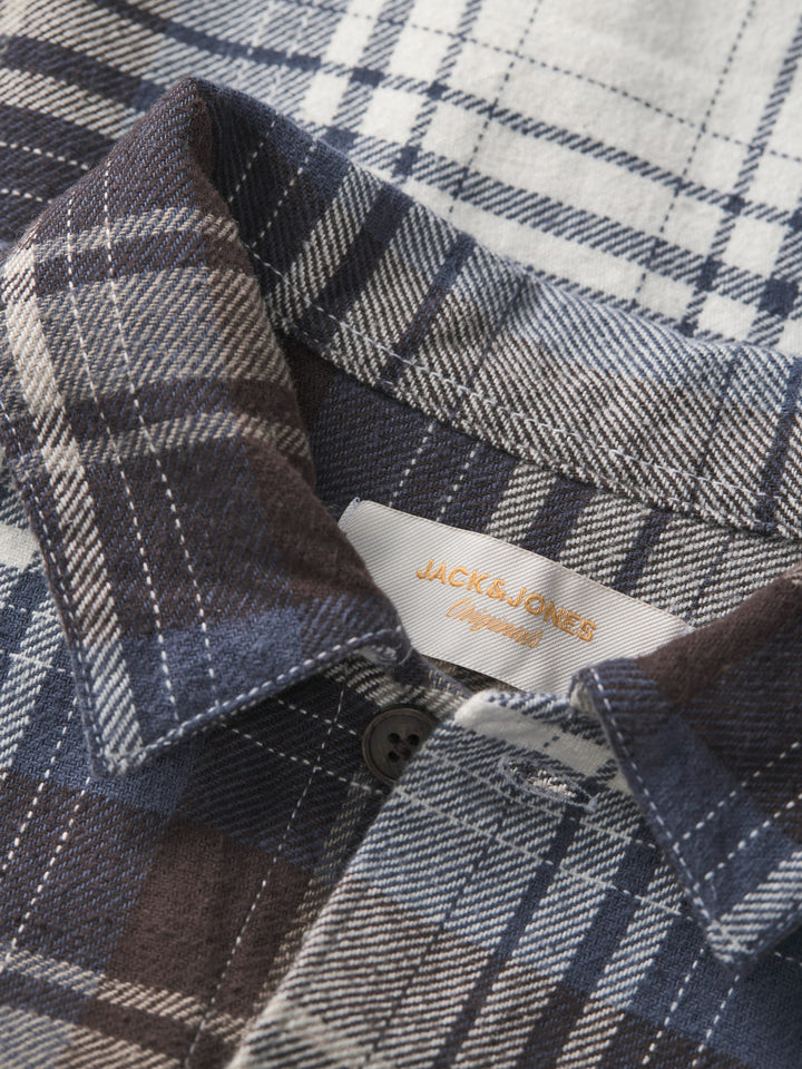 Jack &amp; Jones 12301093 Frederiksberg overhemd bruin dessin – heren