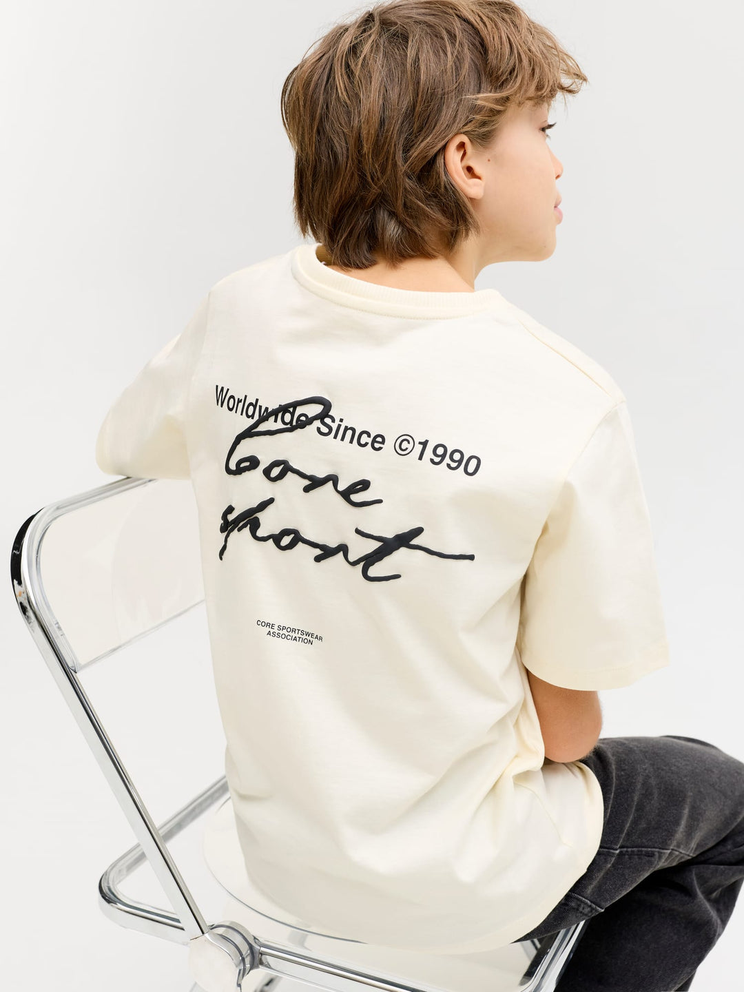 Jack & Jones Kids T-shirt ecru – jongens