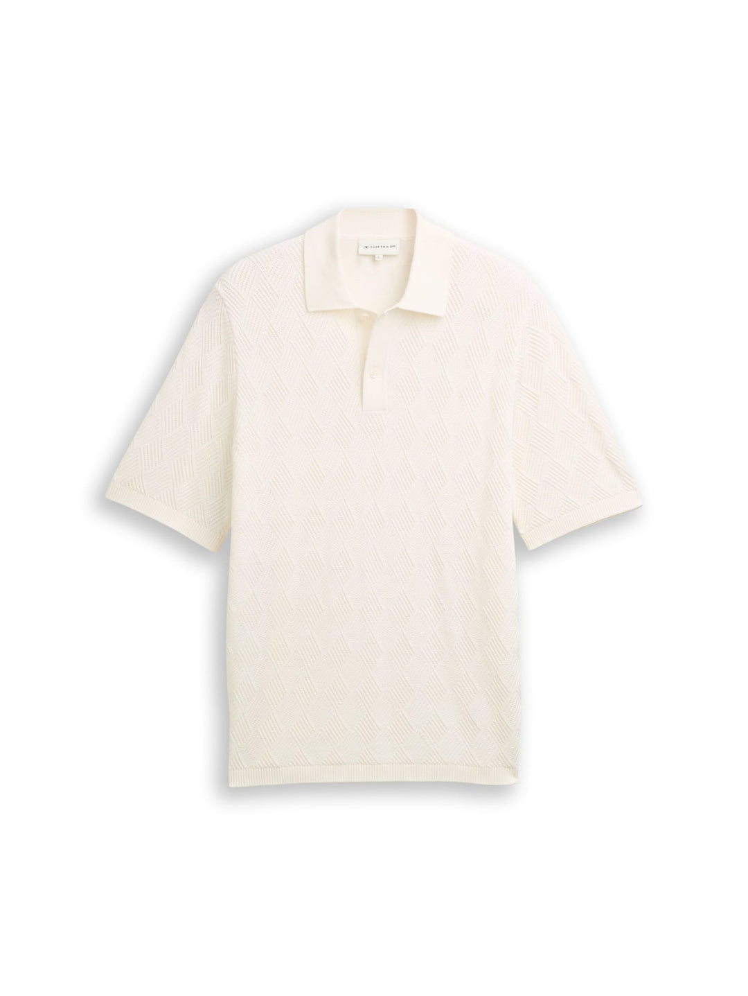 Tom Tailor polo k/m heren off-white