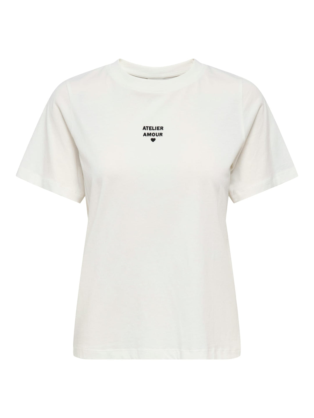 Jacqueline de Yong JDYMAY PISA S/S PRINT TOP – dames t-shirt - Off-white
