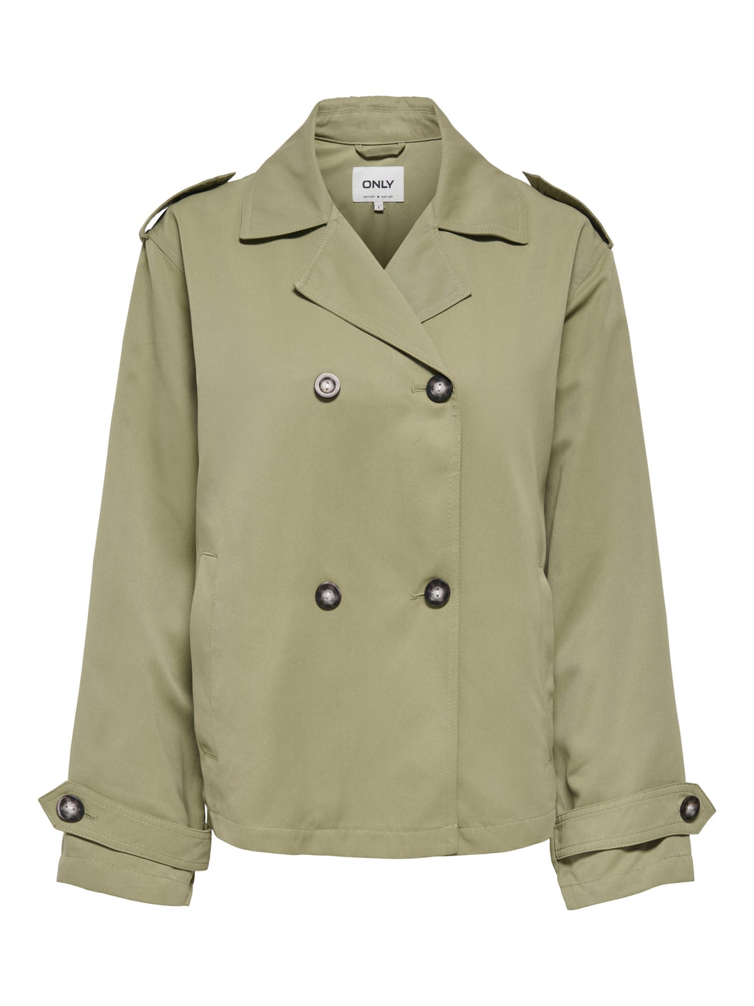 Only ONLHANNAH Short Life Trenchcoat army – dames