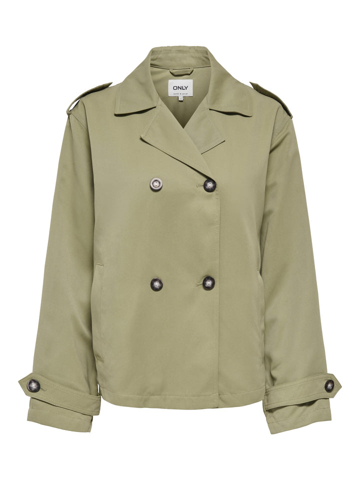 Only ONLHANNAH Short Life Trenchcoat army – dames