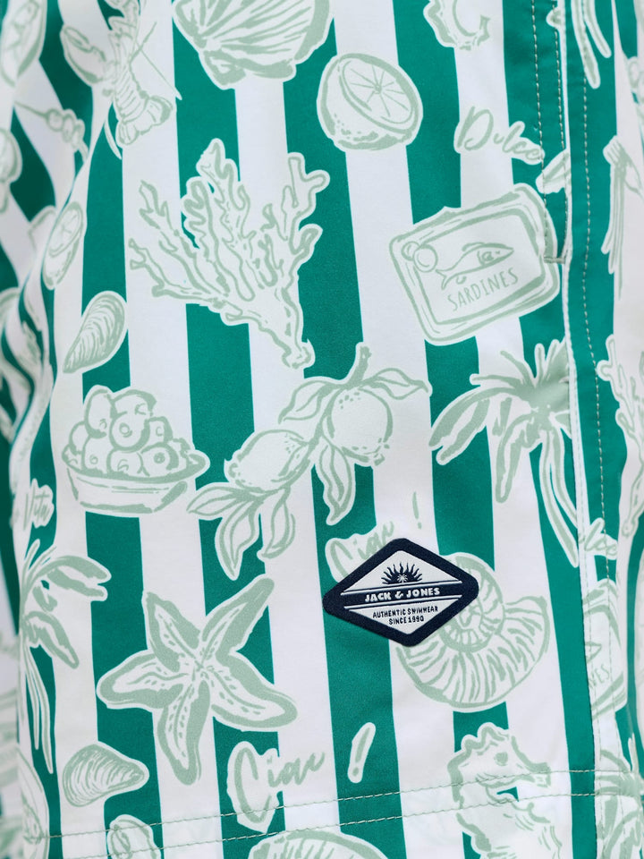 Jack & Jones zwembroek maui groen dessin – heren
