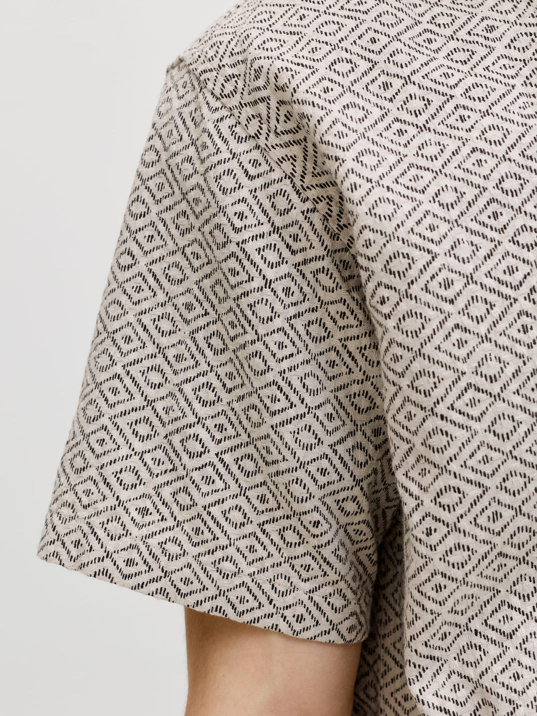 Jack & Jones Bluwinson overhemd k/m heren – zand dessin