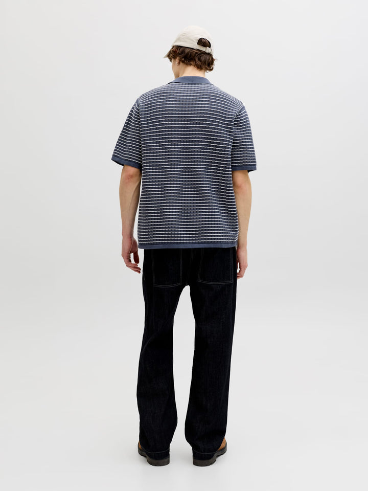 Jack & Jones Nantucket polo k/m blauw dessin – heren