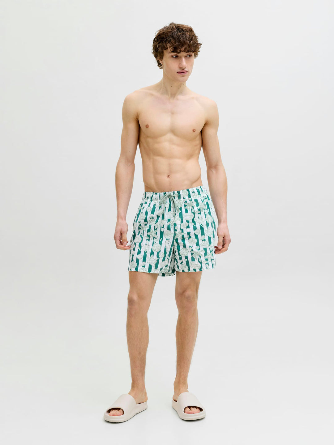 Jack & Jones zwembroek maui groen dessin – heren