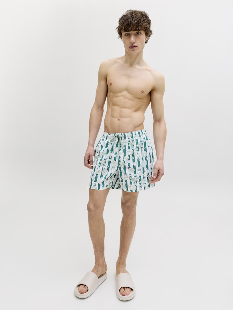 Jack & Jones zwembroek maui groen dessin – heren