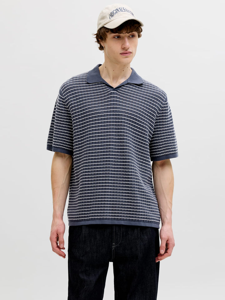 Jack & Jones Nantucket polo k/m blauw dessin – heren
