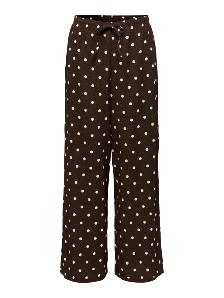 jacqueline de yong 15370187 Debbie lange broek dames bruin dessin - L32
