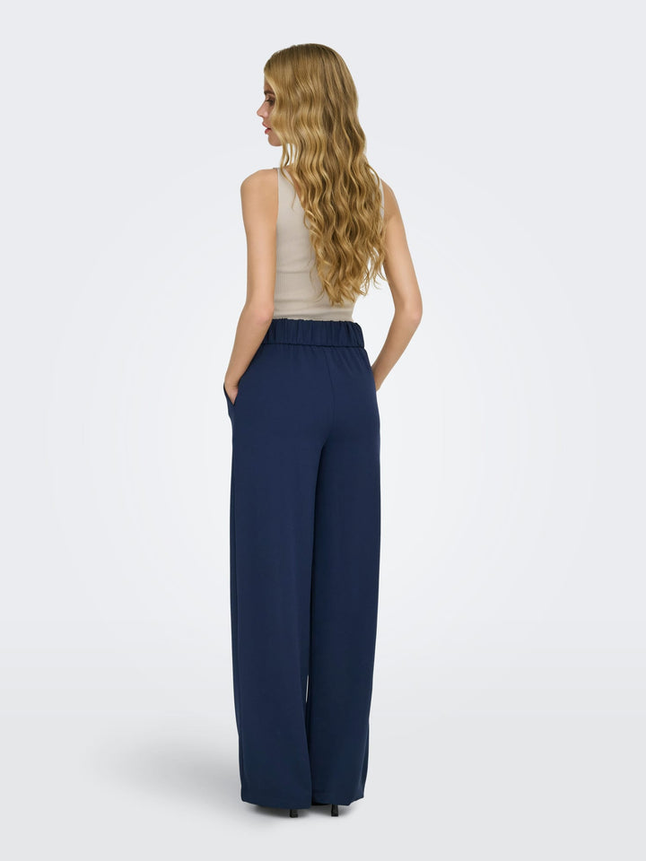Jacqueline de Yong Geggo lange broek navy – dames - L32