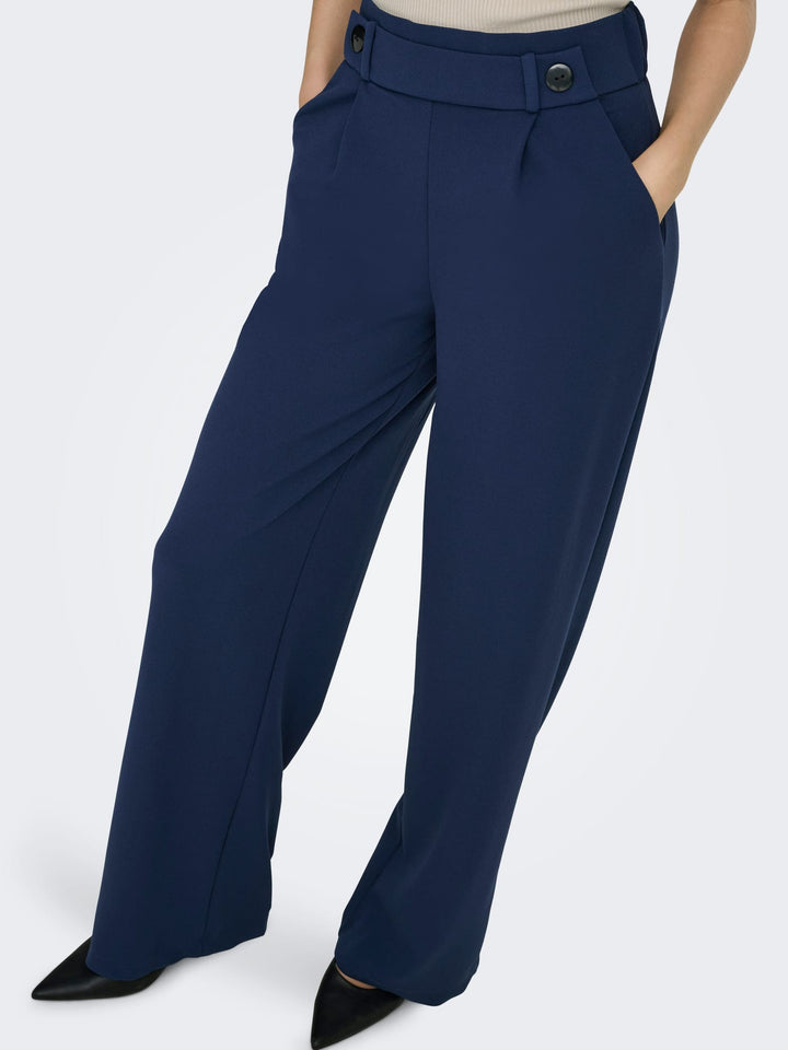 Jacqueline de Yong Geggo lange broek navy – dames - L32