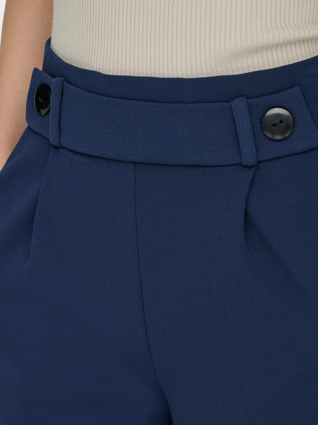 Jacqueline de Yong Geggo lange broek navy – dames - L32