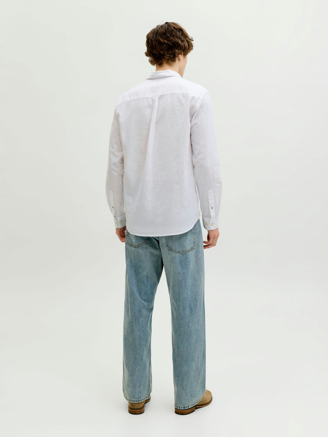 Jack & Jones overhemd l/m wit dessin – heren