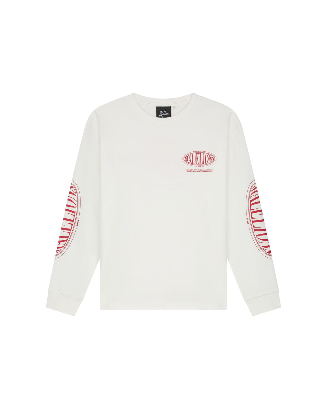 Malelions Boys MJA30026051 t-shirt l/m off-white