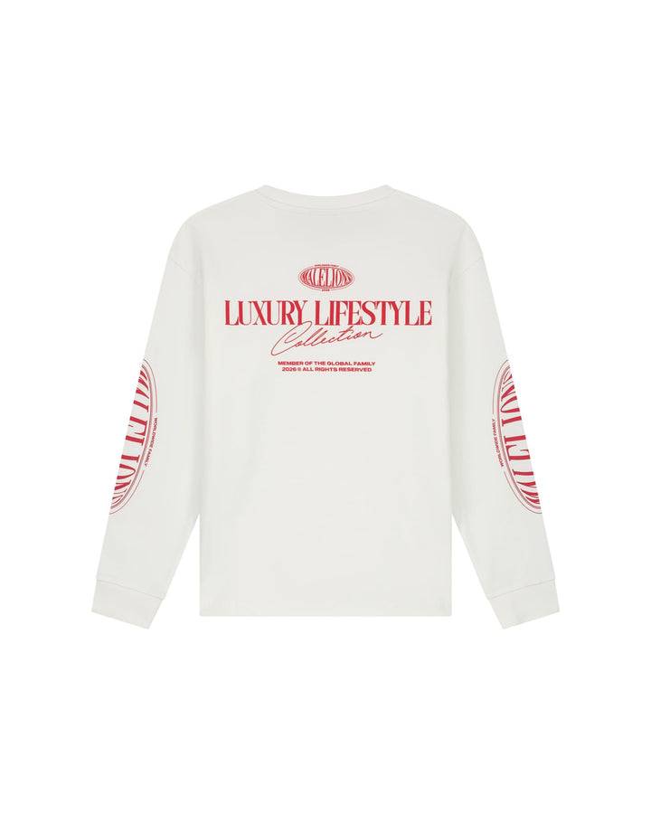 Malelions Boys longsleeve t-shirt off-white – jongens