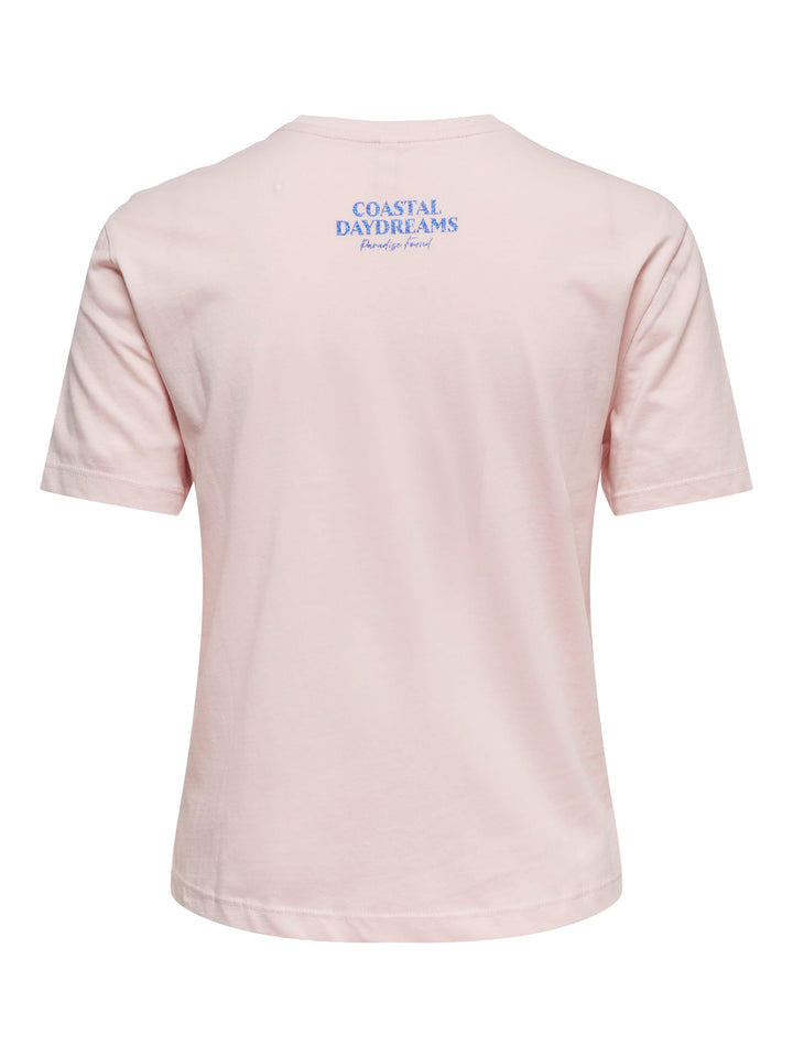 Only Dina t-shirt licht roze – dames