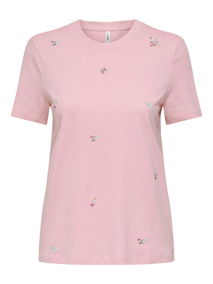 Only Ketty t-shirt roze – dames