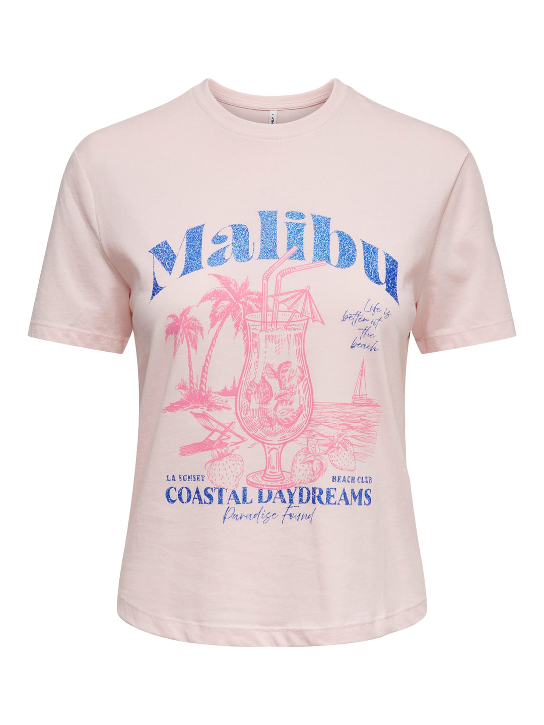 Only Dina t-shirt licht roze – dames