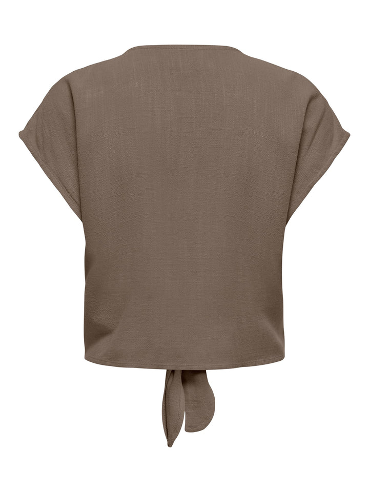 Only 15322270 Siesta blouse k/m dames taupe