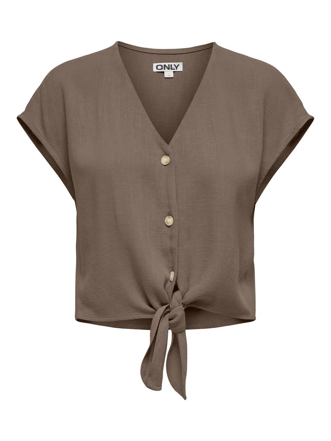 Only 15322270 Siesta blouse k/m dames taupe