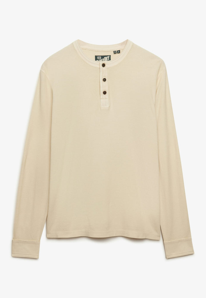 Superdry M6010956A T-shirt l/m beige – heren
