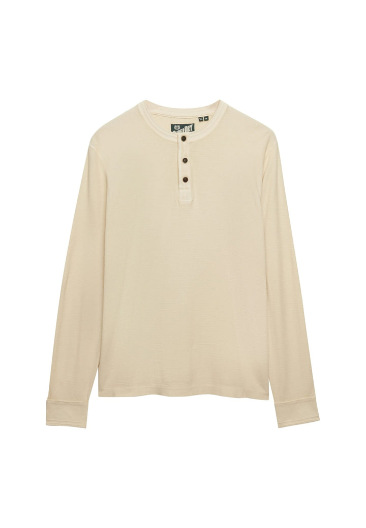 Superdry M6010956A T-shirt l/m beige – heren