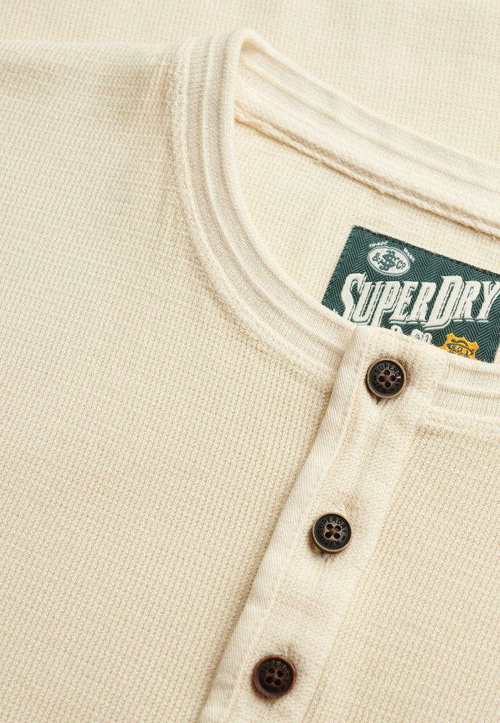 Superdry M6010956A T-shirt l/m beige – heren