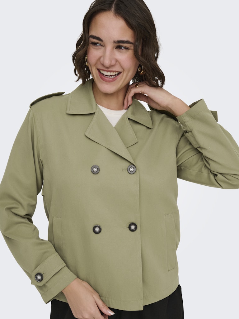 Only ONLHANNAH Short Life Trenchcoat army – dames