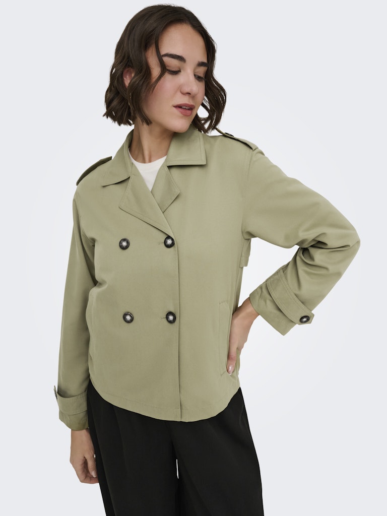Only ONLHANNAH Short Life Trenchcoat army – dames