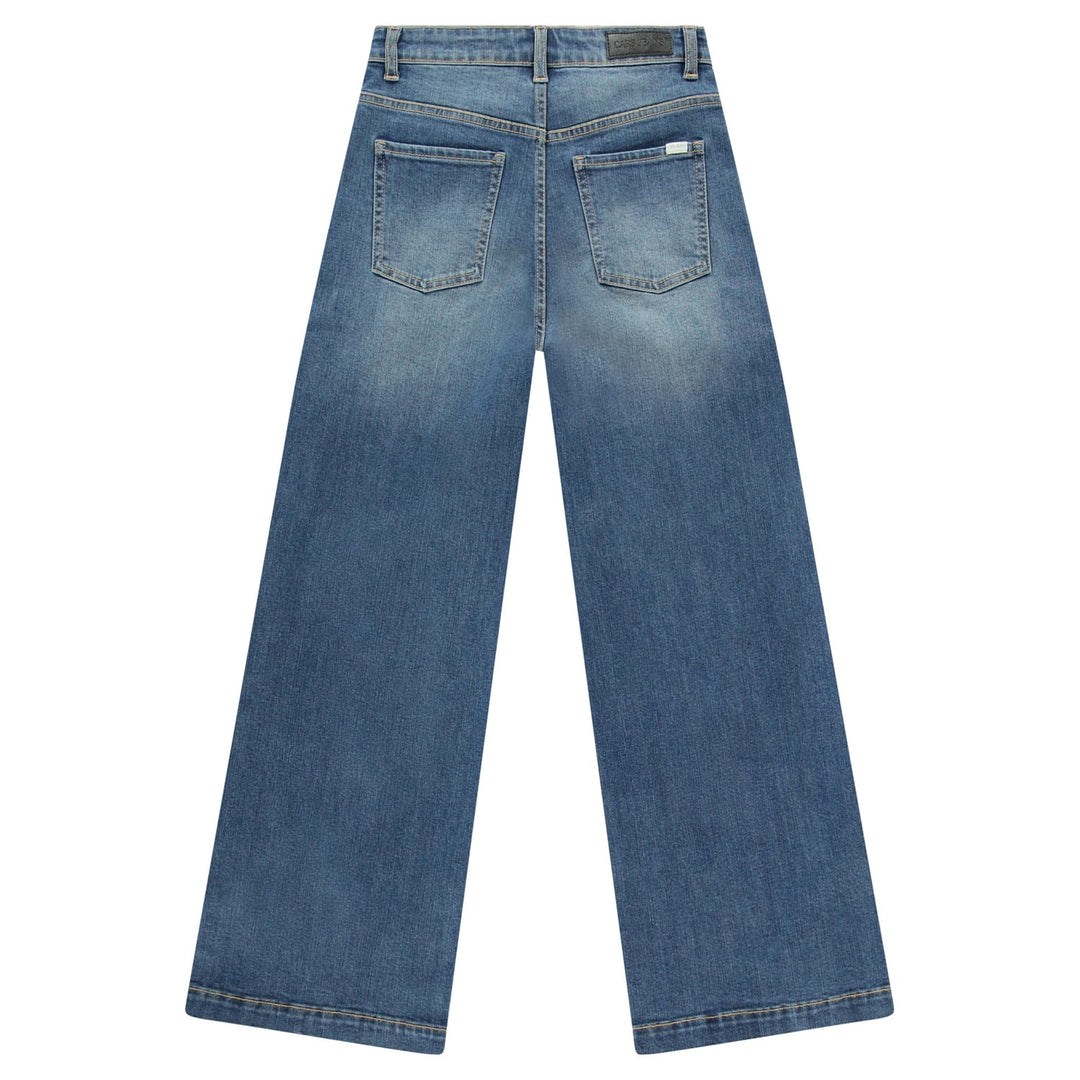 cars girls 28038 jeans bootcut flare fit blue denim – meisjes