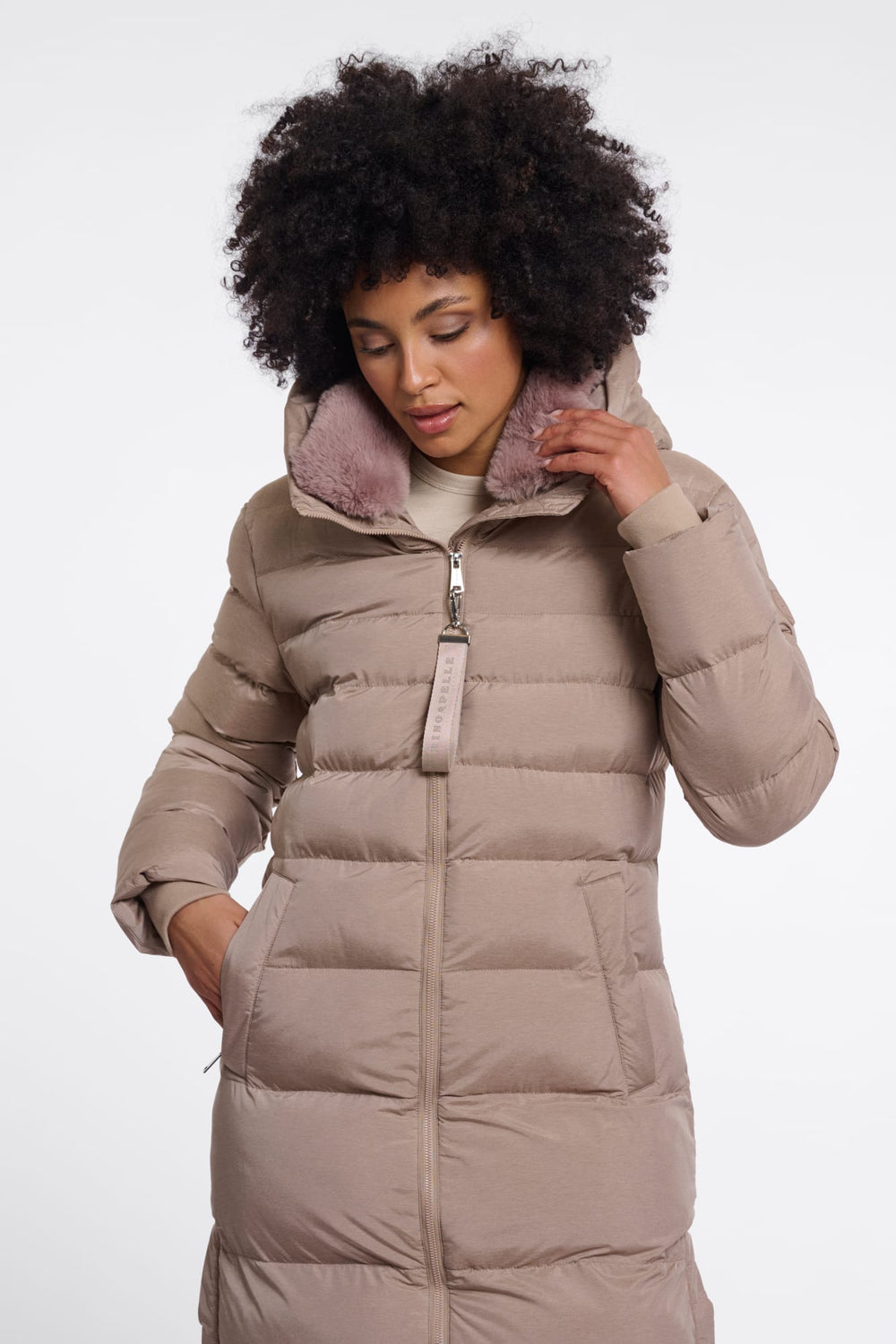 Rino & Pelle Hudson.7002612 winterjas taupe – dames