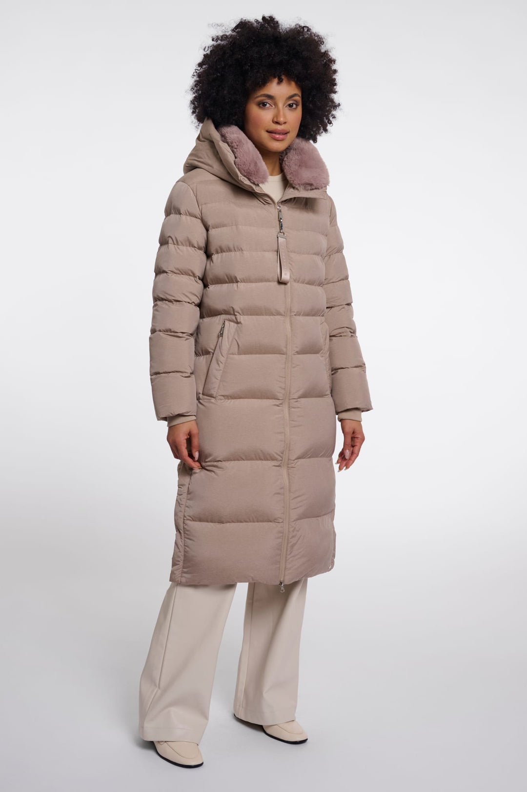 Rino & Pelle Hudson.7002612 winterjas taupe – dames
