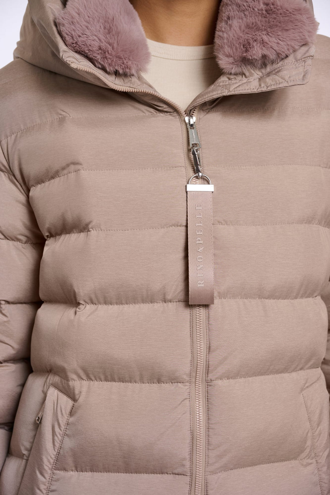 Rino &amp; Pelle Hudson.7002612 winterjas taupe – dames
