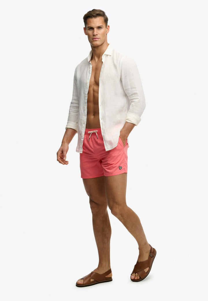 Superdry zwemshort heren koraal rood – M3010267A