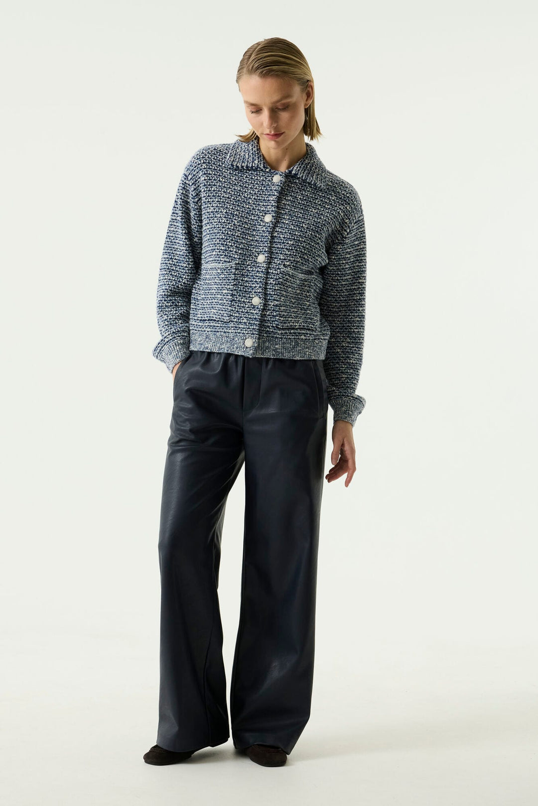 Garcia woman U260111 lange broek dames – navy